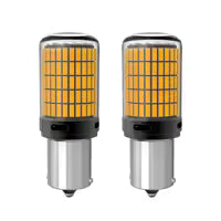 CANBUS LED Turn Signal Indicator Bulbs For Car Amber Yellow 1156 BA15S 12-24V Waterproof High Quality Super Brightness 3014 144 SMD 7506 1003 1073 Hazard Lights