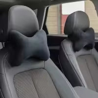 2 Pcs Car Seat Head Neck Rest Cushion BLACK